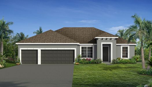 Mediterranean Elevation for Briella at Briella in Palm Coast, Florida by Landsea Homes