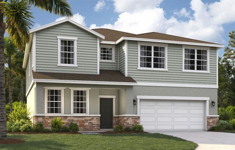New construction Single-Family house 1742 Blue Lagoon Cir, Mascotte, FL 34753 plan The Chester - image