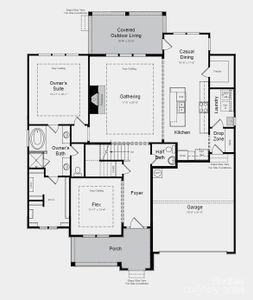 Structural options include: fireplace, tray ceilings, shower ledge in owner's bath, covered outdoor living, laundry sink, shower in upstairs bath 3.