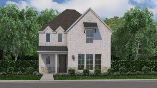 Plan 1406 Elevation B with Stone