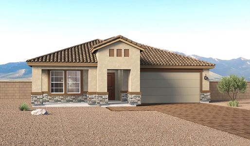 New construction Single-Family house 699 W Calle Lupa, Sahuarita, AZ 85629 plan Dalea - D40D - image