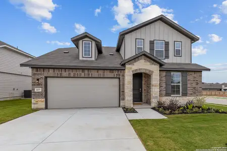 New construction Single-Family house 427 Cowboy Peak, Cibolo, TX 78108 Cascade- photo 0