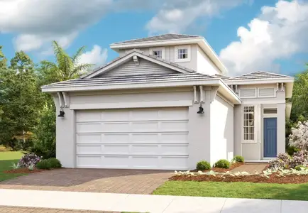 New construction Single-Family house 233 Se Via, Port St. Lucie, FL 34952 plan Caroline - image