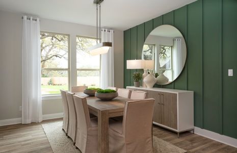 Formal dining area just off the foyer with space t