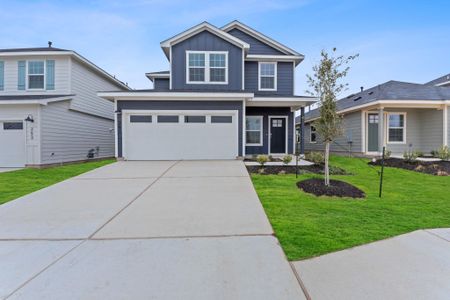 New construction Townhouse house 14813 Afleet Alex St, Unit B, Manor, TX 78653 Mesquite- photo 0