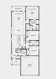 Structural options added include: 12" pop-up ceiling in gathering room and primary bedroom.