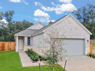 New construction Single-Family house 9356 Hard Rock Road, Conroe, TX 77303 Harrison Homeplan- photo 0