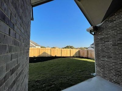 Covered patio right