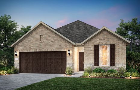 The Fox Hollow, a two-story home with 2-car garage, shown as Home Exterior B