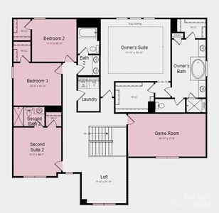 Structural options added include: study, fireplace, first floor guest suite, fully finished basement with guest suite, covered outdoor living, game room, additional bath upstairs, tray ceiling in owner's suite.