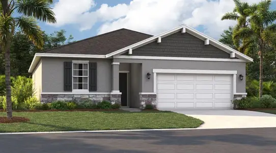 New construction Single-Family house 10109 Huntingnet Wy, Leesburg, FL 34748 plan The Portland - image