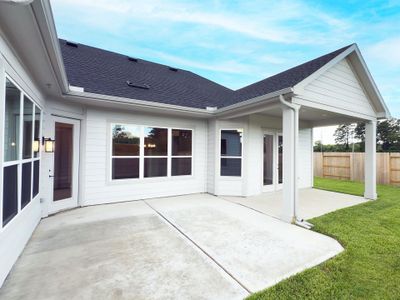 New construction Single-Family house 23647 Golden Birch Bnd, Tomball, TX 77375 plan Portico - image 3