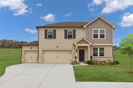New construction Single-Family house 3784 Aiyana Wy, Bethlehem, GA 30620 plan Portland - image