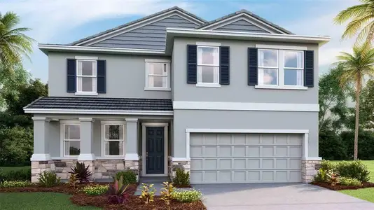 New construction Single-Family house 35600 Lowery Trl, Zephyrhills, FL 33541 plan Coral - image