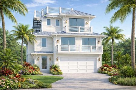 New construction Single-Family house 214 N Harbor Dr, Unit A, Holmes Beach, FL 34217 - image