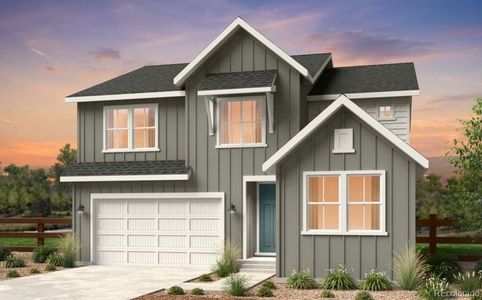 New construction Single-Family house 4225 Ridgewalk Pt, Castle Rock, CO 80108 Palisade- photo 0