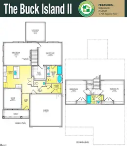 New construction Single-Family house 676 Gilgal Ln, Wellford, SC 29385 plan Buck Island II - image 3