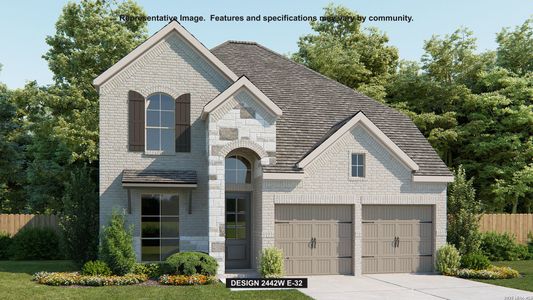 New construction Single-Family house 10207 Belle Pkwy, San Antonio, TX 78254 plan 2442W - image