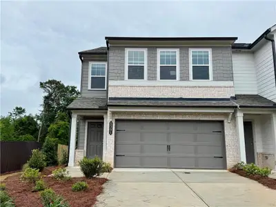 New construction Townhouse house 5391 Allegro Ln, Flowery Branch, GA 30542 Marigold- photo 0