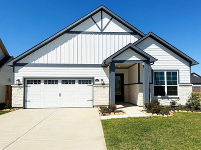 New construction Single-Family house 23626 Golden Birch Bnd, Tomball, TX 77375 plan Portico - image