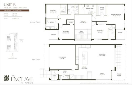 New construction Townhouse house 708 Cypress Grove Dr, Unit 708, Pompano Beach, FL 33069 plan B - image