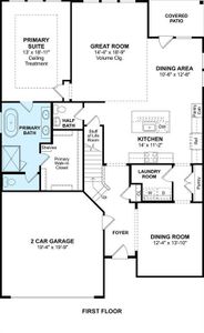 The Omaha floor plan by K. Hovnanian Homes. 1st Floor Shown. *Prices, plans, dimensions, features, specifications, materials, and availability of homes or communities are subject to change without notice or obligation.