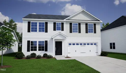 New construction Single-Family house 30 Buckthorn Dr, Youngsville, NC 27596 plan Russell - Genesis Value Collection - image