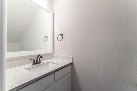 Bathroom featuring vanity