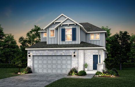 New construction Single-Family house 1001 Olinda Court, Liberty Hill, TX 78642 Harrison- photo 0