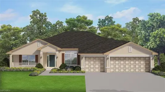 New construction Single-Family house 1902 Richlands Ave, Lehigh Acres, FL 33972 plan Plan 2265 - image