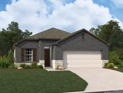 New construction Single-Family house 14728 Lower Pass, San Antonio, TX 78252 plan Brodie - image