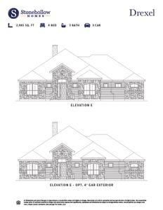 New construction Single-Family house 1701 Slate Ct, Van Alstyne, TX 75495 plan Drexel - image
