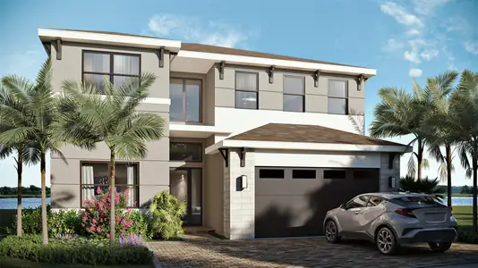New construction Single-Family house 12417 Solana Bay Cir, Palm Beach Gardens, FL 33412 plan Newport Grand - image