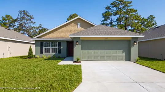 New construction Single-Family house 11603 Grace Rd, Weeki Wachee, FL 34614 plan 1368 - image