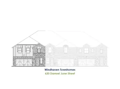 New construction Single-Family house 620 Damsel June St, Unit 7E, Lewisville, TX 75056 plan TH Building 12 Unit 1 W - image