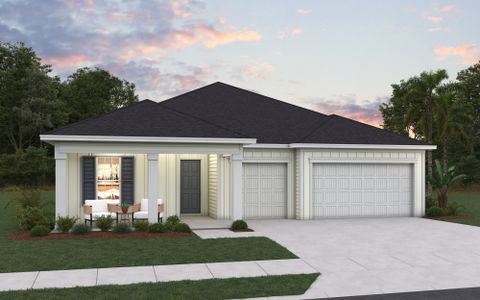 New construction Single-Family house 45 Ribera Dr, Flagler Beach, FL 32136 plan DeBary - image