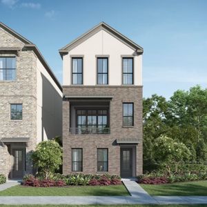 New construction Townhouse house 3505 Ridgeway Valley Ln, Houston, TX 77055 plan The Rosalie - image