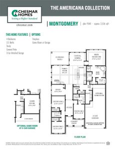 New construction Single-Family house 6223 Parthenon Dr, Manvel, TX 77578 plan Montgomery – 60′ Lot - image