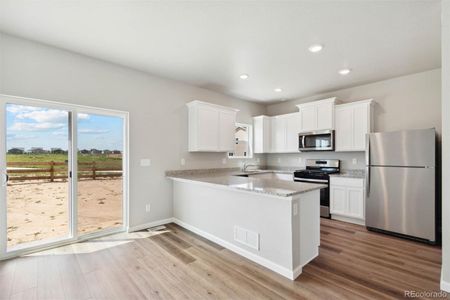 New construction Single-Family house 7403 East Big Thompson Circle, Frederick, CO 80530 Laramie- photo 0