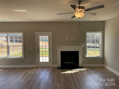 Living Area with gas fireplace