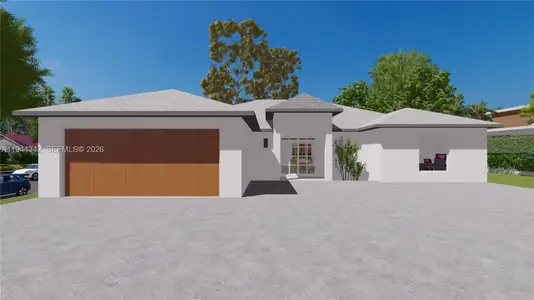 New construction Single-Family house 813 Bell Blvd S, Lehigh Acres, FL 33974 - image