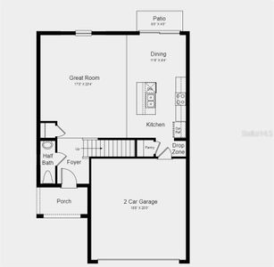 Structural options added include; Covered patio.