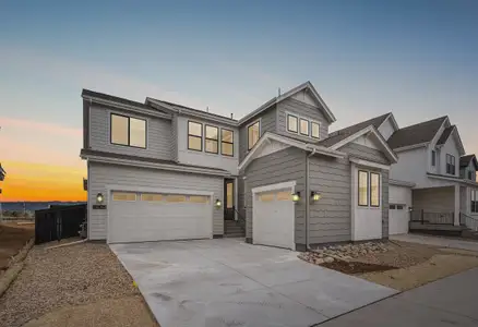 New construction Single-Family house 8762 Summerwalk Trl, Littleton, CO 80125 plan 4055 Open Sky Elevation B - Lake Cottage - image
