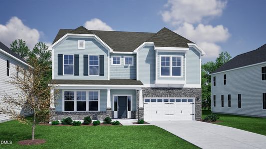 New construction Single-Family house 4208 Sweet Ivy Lndg, Durham, NC 27703 Yates II- photo 0