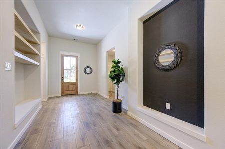 Wood-like tile around the home. No carpet.