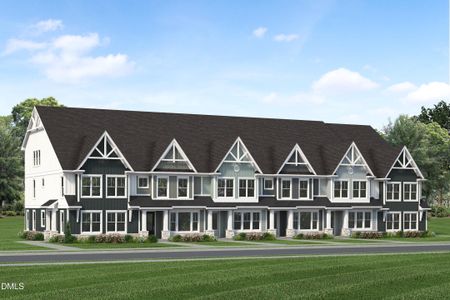 New construction Townhouse house 709 Trailboard Rd, Fuquay Varina, NC 27526 plan Pomona End Unit - image
