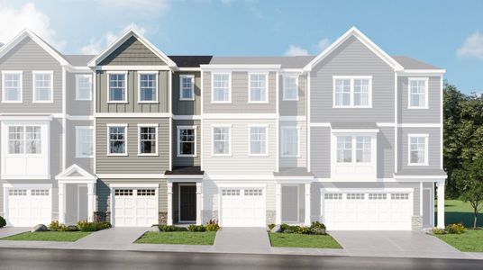 New construction Townhouse house 404 Deercroft Dr, Apex, NC 27539 Mitchell II- photo 0