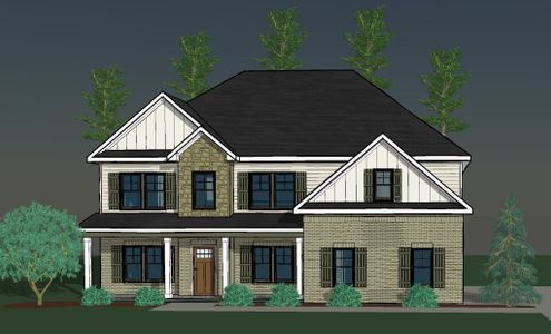 New construction Single-Family house 110 Homestead Cir, Forsyth, GA 31029 plan Oakhurst - image