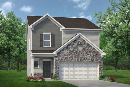 New construction Single-Family house 3833 Preston Pointe, Powder Springs, GA 30127 The Buford II- photo 0