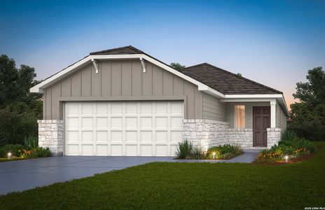 New construction Single-Family house 4117 Lazy Lily Dr, Seguin, TX 78155 plan Beeville - image